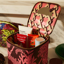 Load image into Gallery viewer, SAGE X CLARE Delphine Small Cosmetic Case - Garnet
