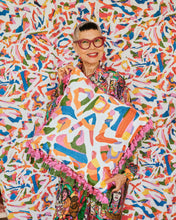 Load image into Gallery viewer, Kip & Co x Jenny Kee Opal Oz Pax Embroidered Cushion