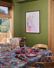 Load image into Gallery viewer, Kip & Co x Jenny Kee Parrots & Cockatoos Linen Tablecloth Standard Rectangular