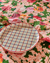Load image into Gallery viewer, Rose Garden Linen Tablecloth Round