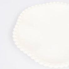 Load image into Gallery viewer, Meri Meri White Dot Edged Flower Compostable Side Plates (Pack of 8)