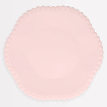 Load image into Gallery viewer, Meri Meri Pink Dot Edged Flower Compostable Plates (Pack of 8)