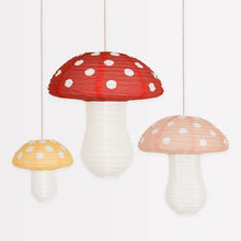 Load image into Gallery viewer, Mushroom Lanterns (Pack 3 in 3 Various Sizes)