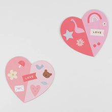 Load image into Gallery viewer, Heart Concertina Cards & Stickers