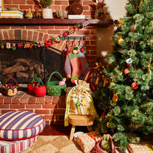 Load image into Gallery viewer, Sage X Clare Palmina Knitted Stocking - Crimson