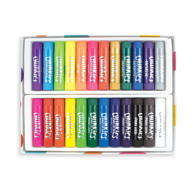 Ooly Chunky Paint Sticks Set 24 Invite Me