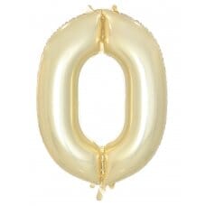 Luxe Gold Number Foil Balloon 86cm