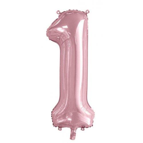 INFLATED Light Pink Number Foil Balloon 86cm