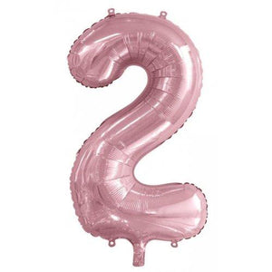 Light Pink Number Balloons 86cm