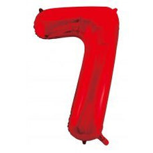 Load image into Gallery viewer, INFLATED Red Number Foil Balloon 86cm
