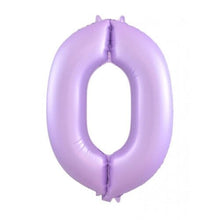 Load image into Gallery viewer, INFLATED Matte Pastel Lilac Number Foil Balloon 86cm