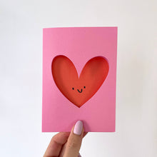 Load image into Gallery viewer, Love Heart - Die Cut Card