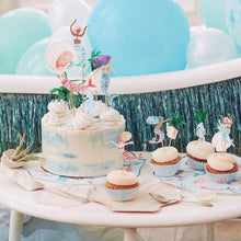 Load image into Gallery viewer, Mermaid Cake Toppers (Set of 7)