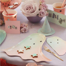 Load image into Gallery viewer, Pastel Halloween Ghost Plates (Pack 8)