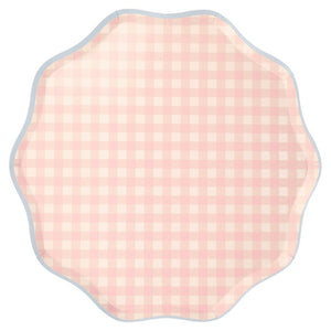 Gingham Plates Small (Pack 12)