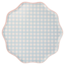 Load image into Gallery viewer, Gingham Plates Large (Pack 12)