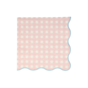 Gingham Napkins Small (Pack 20)