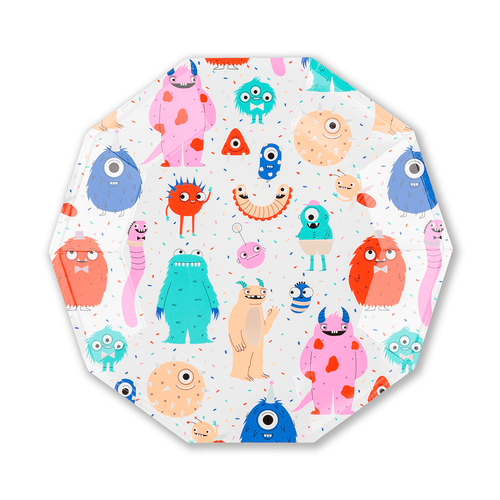 Little Monsters Large Plates (Pack 8)