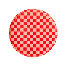 Load image into Gallery viewer, Checkered Red + Pink Plates Small (Pack 8)