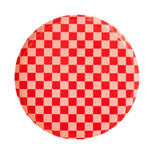 Load image into Gallery viewer, Checkered Red + Pink  Plates Large (Pack 8)