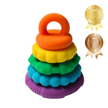 Load image into Gallery viewer, Jellystone Designs Rainbow Stacker & Teether