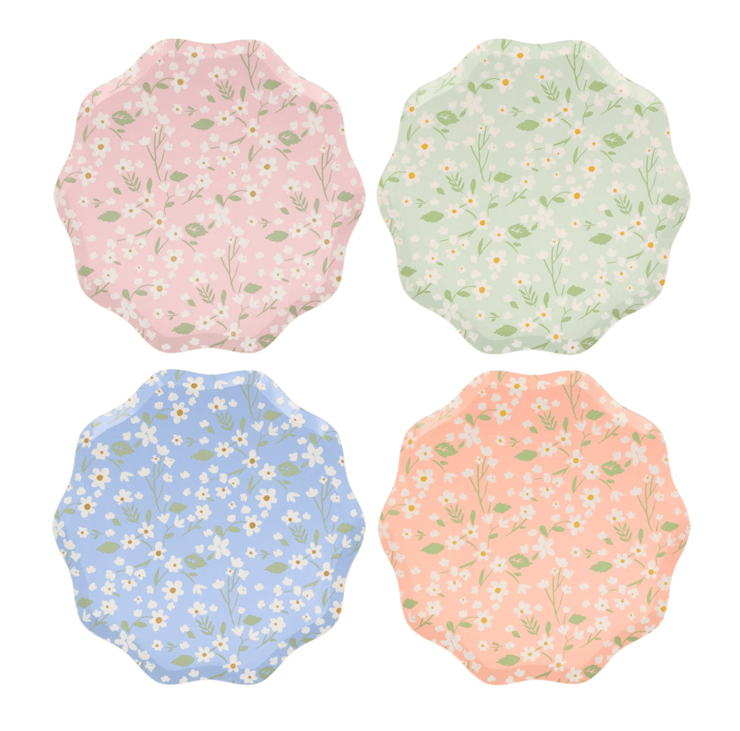 Ditsy Floral Plates Large (Pack 12)