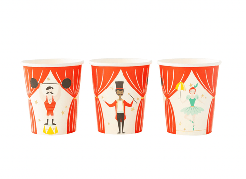 Carnival Party Cups (Pack 8)
