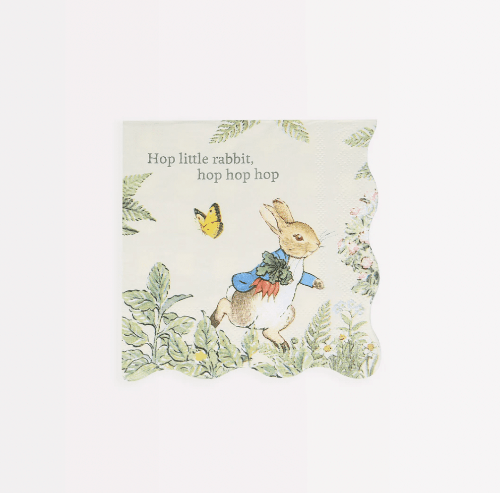 Peter Rabbit In The Garden Napkins Small (Pack 16)
