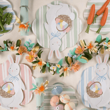 Load image into Gallery viewer, Bunny With Basket Plates (Pack 8)