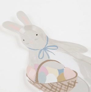 Bunny With Basket Plates (Pack 8)