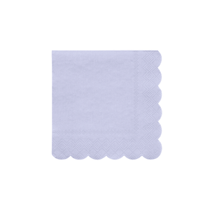 Lilac Scalloped Edge Napkins Small (Pack 20)