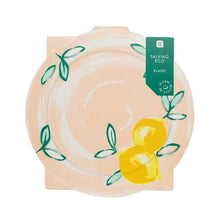 Load image into Gallery viewer, Citrus Lemon Paper Plates (Pack 12)