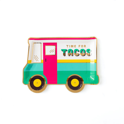 Taco Truck Shaped Plate (Pack 8)