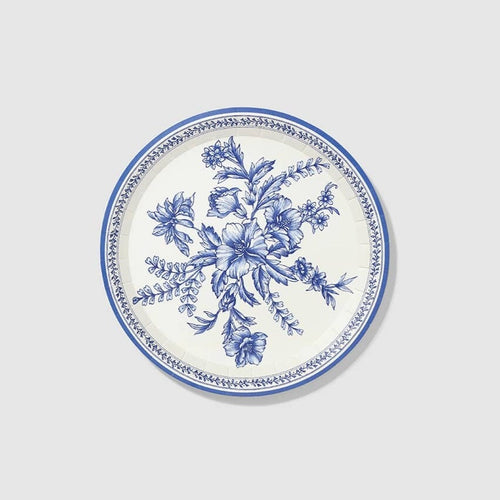 French Toile Small Paper Party Plates (10 per Pack)