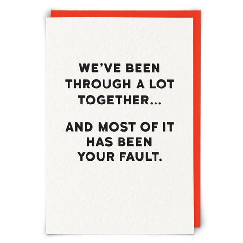 Fault Greetings Card
