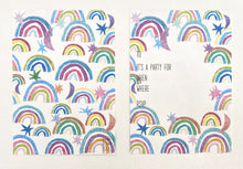 Load image into Gallery viewer, Rainbows Party Invites (Pack 10)