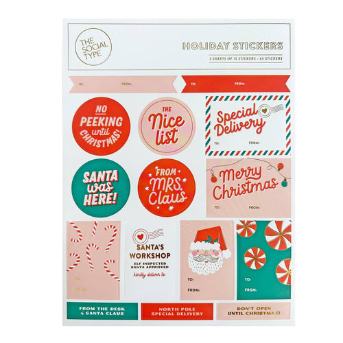 Holiday Sticker Sheets