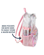Load image into Gallery viewer, Flower Shop Confetti Clear Backpack: