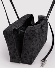 Load image into Gallery viewer, Baggu Medium Nylon Bowler Bag Charcoal Ditsy Floral