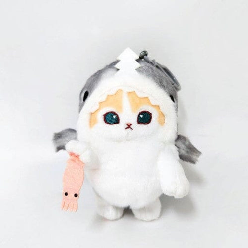 Mofusand Shark Costume with Mini Fishing Mascot Plush