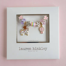 Load image into Gallery viewer, Unicorn Carousel Charm Bracelet: Boxed