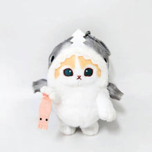 Load image into Gallery viewer, Mofusand Shark Costume Bag Charms Key Chain