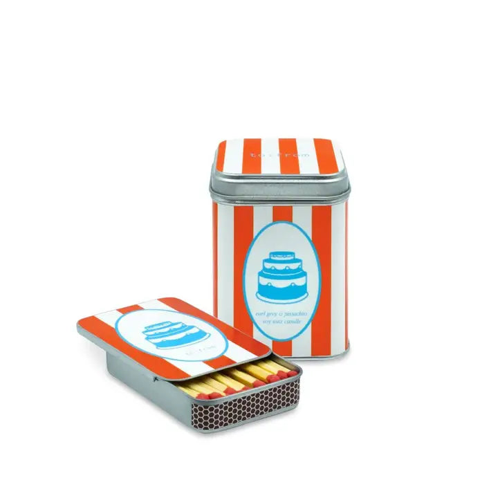 to:from 9AM Collection Cake Matchbox – Invite Me