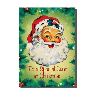A Special Santa Rude Santa Christmas Card
