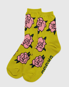 Baggu Crew Socks Rose
