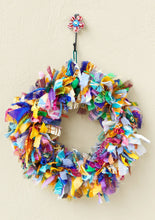 Load image into Gallery viewer, Recycled Sari Wreath - Multicoloured