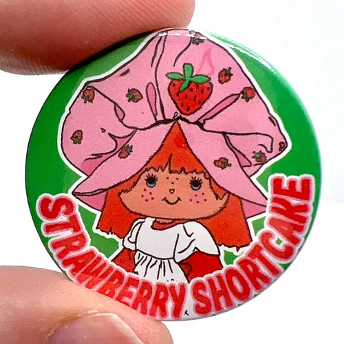 Strawberry Shortcake Doll  Inspired Button Pin Badge