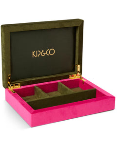 KIP & Co. Prickly Pear Velvet Jewellery Box Small