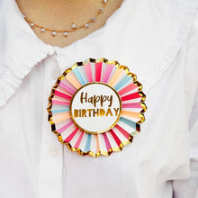 Load image into Gallery viewer, Pink Happy Birthday Badge | Birthday Party