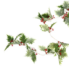 Load image into Gallery viewer, Holly Sprig Christmas LED String Lights